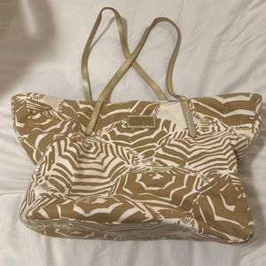 Lilly Pulitzer Gold Umbrella Tote